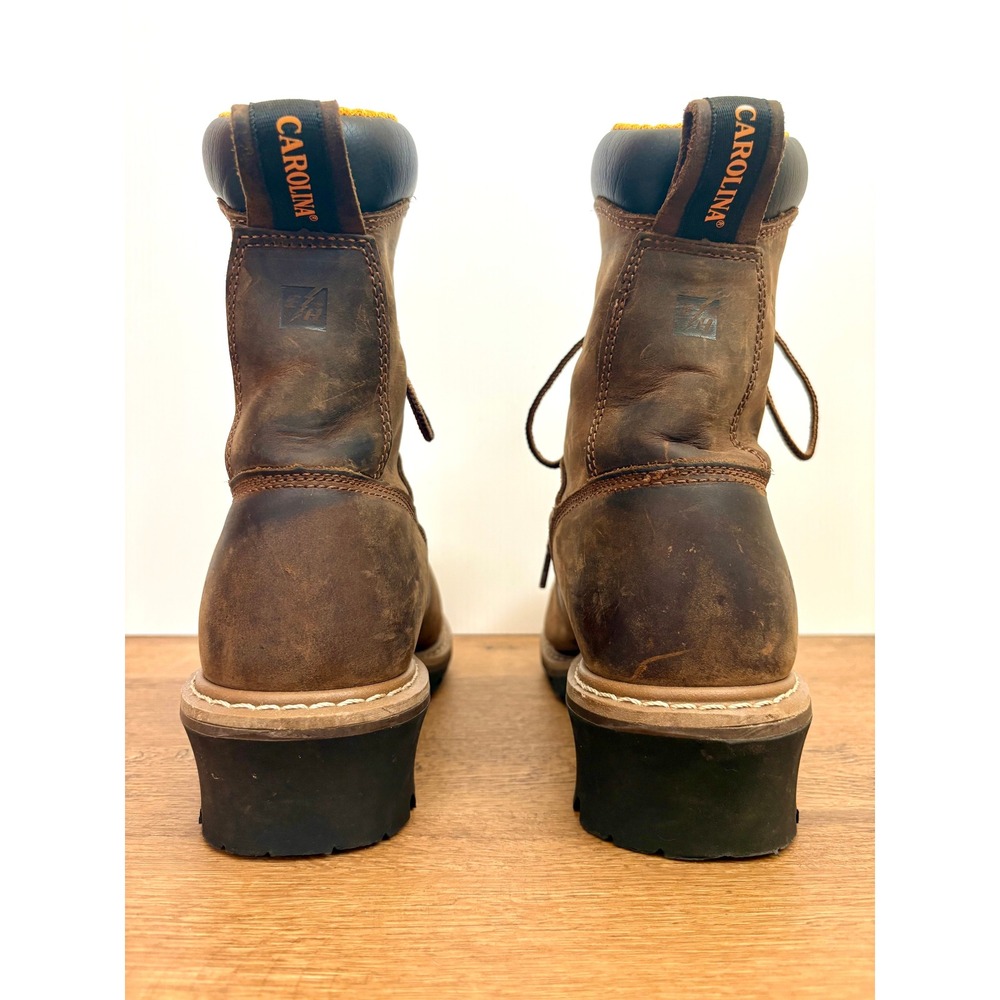 Carolina CA9853 Poplar Size 11 4E Composite Toe Logger Leather Work Boots - Picture 5 of 7